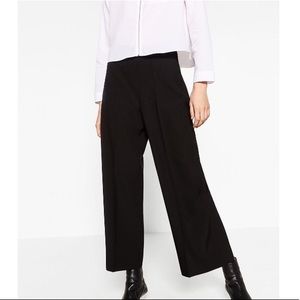 Zara Black Culottes Pants